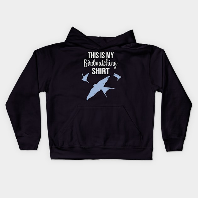 This Is My Bird Watching Ornithologist Shirt Kids Hoodie by Foxxy Merch